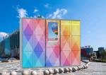 Cabinet Design Delivery Parcel Collection Lockers With Mixed Door Sizes