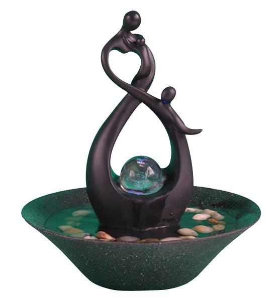 10' Happy Family Table Top Water Fountains Sculpture Water Fountain With