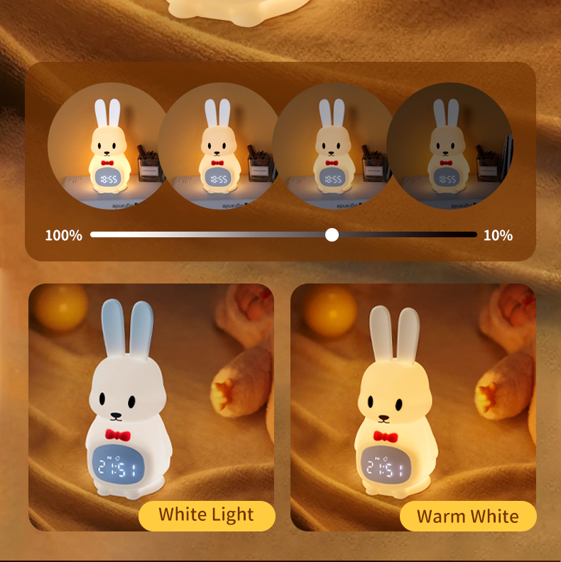 Rechargeable Usb Touch Baby Cute Bunny Night Light Dimmable Led Nigh Light