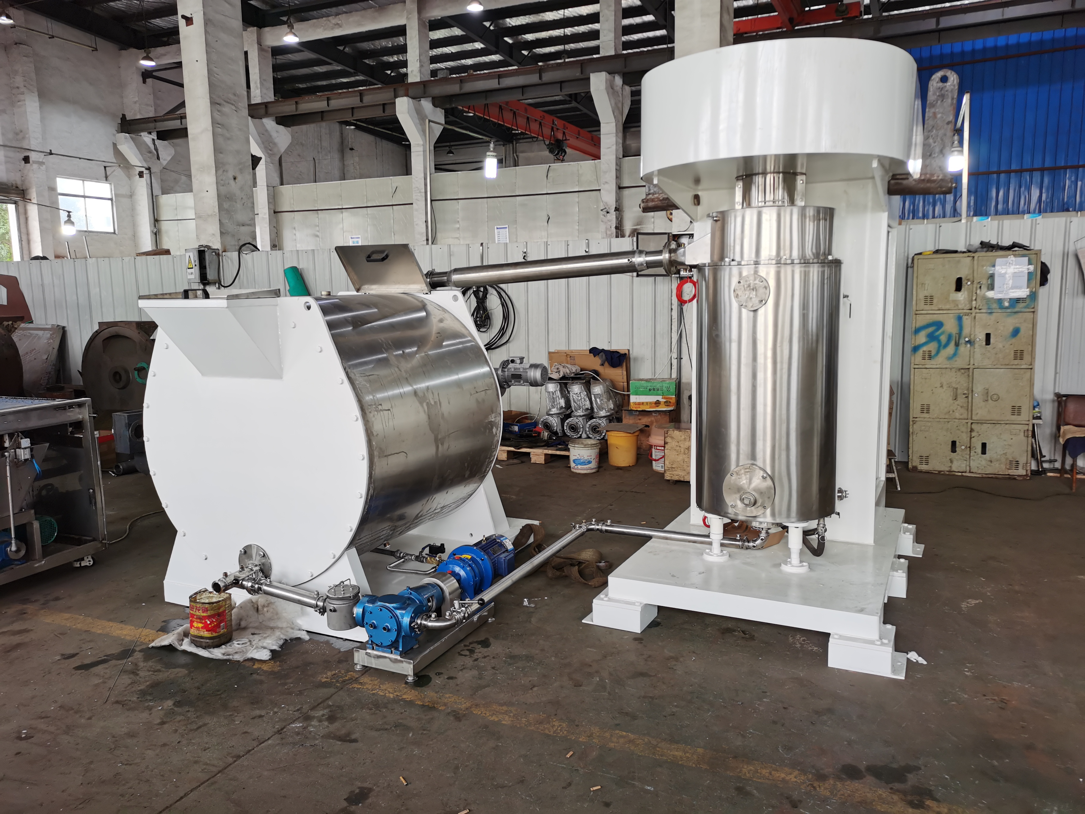 500L Tilting Chocolate Refiner Grinder Chocolate Making Machine Vertical Chocolate Ball Mill