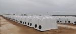 Rectangular White Calf Hutch for Livestock