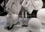 Modern Design Shop Display Christmas Decorations Handmade Pure White Resin Balls