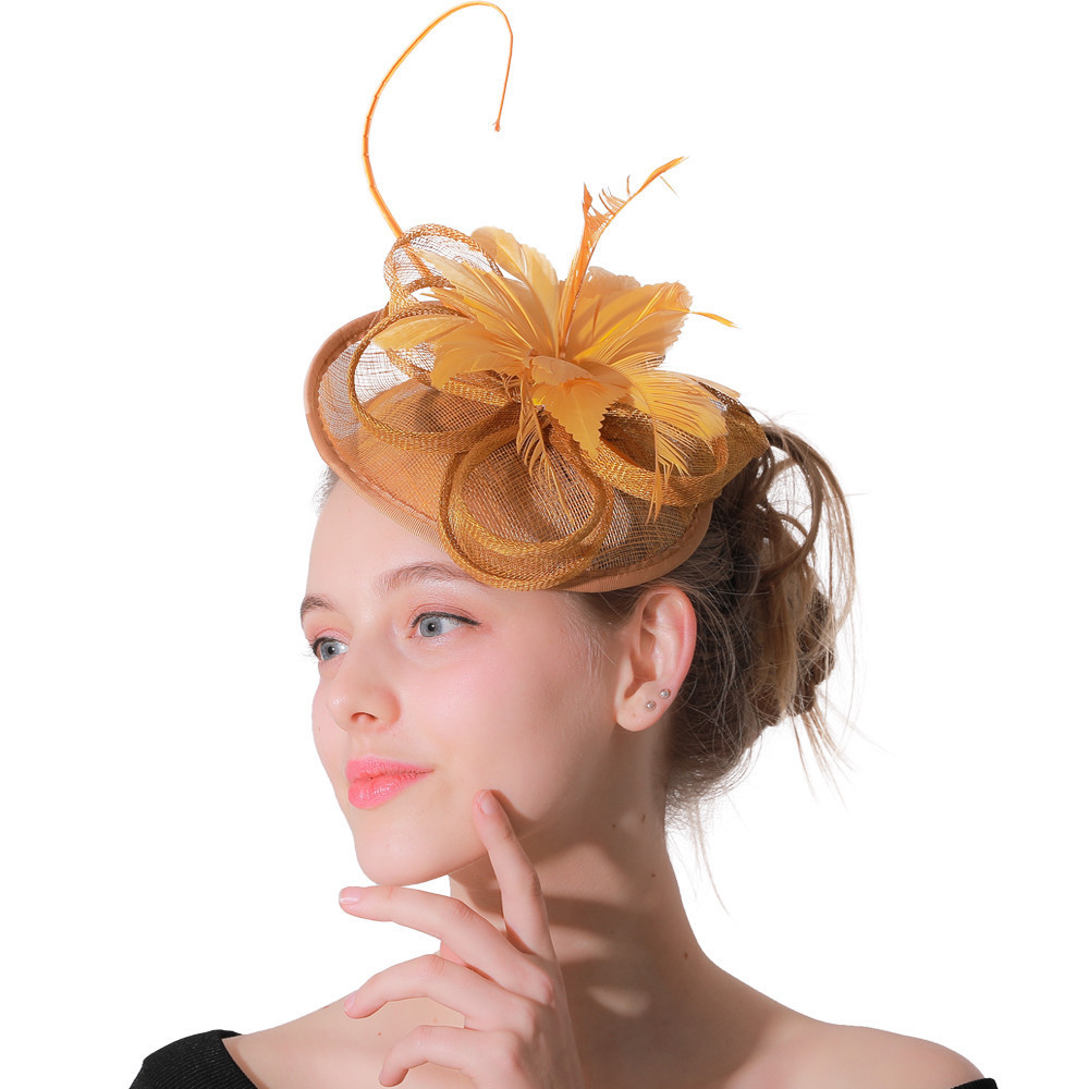 10*20 cm Party Decoration Sinamay Feather Fascinator with Quick Express Shipping