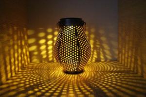 Wholesale Iron Hollow 12.5x17cm LED Solar Hanging Lights from china suppliers