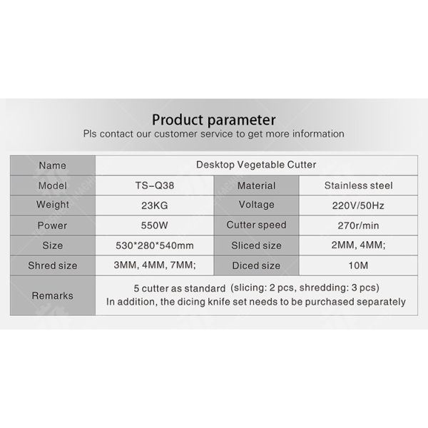 Multi - Functional Vegetable Processing Machine Electric Desk - Mounted Fruit Slicer