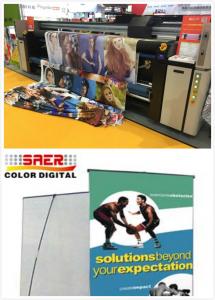 China Printer Heads Digital Fabric Sublimation Textile Printing For Banner on sale