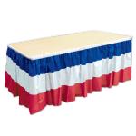 Disposable Party Event Supplies , National Flag Style Party Table Skirt