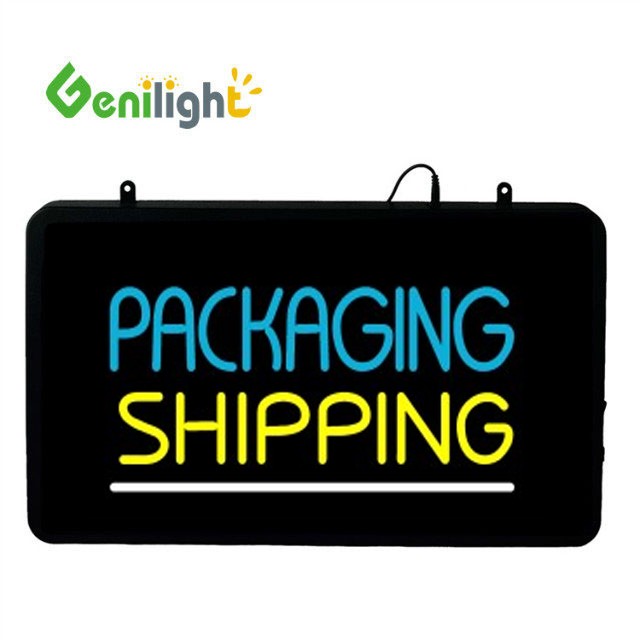 Genilight 22*13inch CE RoHS Customized Acrylic LED Neon Sign Stand Out from the Crowd