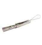FTTH Drop Camp Optical Fiber Accessories Stainless Steel Bail Fiber Cable Clamp