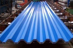 China AZ100 S320GD 0.85mm Painted Corrugated Metal Sheets For Construction on sale