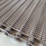 Food Processing Stainless Steel Wire Flat Chain Link Mesh Conveyor Belt