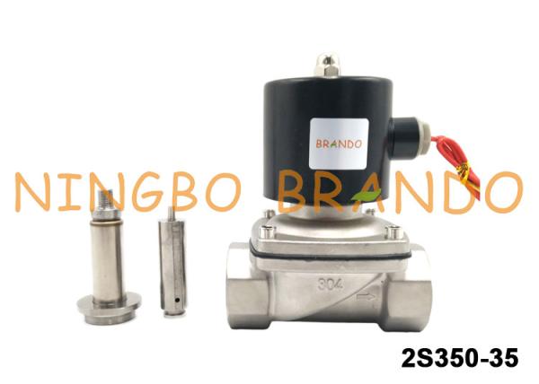UNI-D Type SUW-35 2S350-35 G1-1/4" Stainless Steel Semi-Direct Solenoid Valve