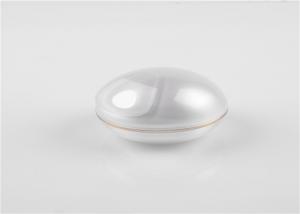 China Acrylic Double Wall 100g Face Cream Jar White Eye Facial Plastic Jar / Bottle on sale