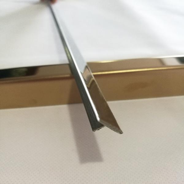 Hairline Finish Bronze Stainless Steel Trim Edge Trim Molding 201 304 316 For