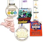 Zinc Alloy Academic Award Medals Synthetic Enamel Color For School