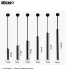 Epistar Chip LED Hanging Pendant Lights Tube Pendant 30mmX400mm Size