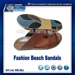 China ODM Multipurpose Leather Men Sandals , Wear Resistant PU Sandals For Men on sale