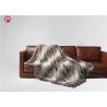 Buy cheap Soft classic Gray Faux Fur Blanket Chinchilla Stripes Throw Winter OEM/ODM from wholesalers