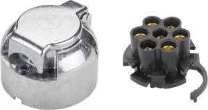 Wholesale 12v N Type 7 Pole Trailer Plug Socket Aluminum Round Connector ISO1724 Standard from china suppliers