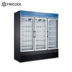 CE ETL Single Temperature 3 Glass Door Merchandisers 280kg Freezer 280kg