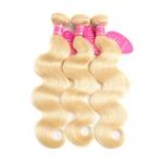 30 Inch 3 Bundles Peruvian Human Hair Weave / 613 Blonde Body Wave