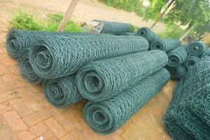 Wholesale 80X100mm Retaining Wall Mesh Cages PVC Coated Gabion Basket For Slope Protection from china suppliers