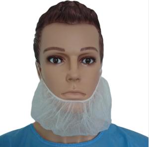Wholesale White Breathable NonWoven Earloops Disposable Beard Cover for Long Beard from china suppliers