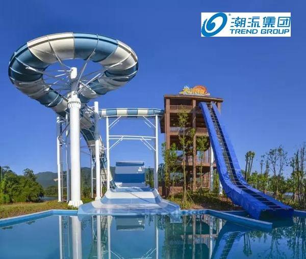 Giant Boomerang Fiberglass Water Slides Ashland / DSM Resin , 18.75m Platform