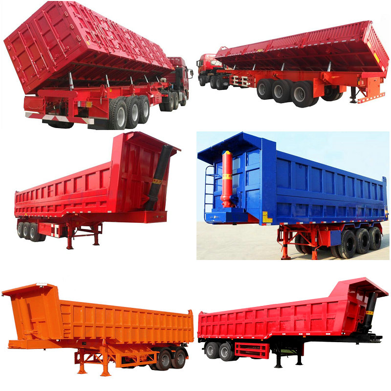 U Shape Tipper Cargo Truck Trailer The Best Way to Transport Sand Stone or Bulk Cargo