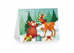 5 x 7 Inches 3d Lenticular Christmas Cards Custom Lenticular Printing For X-Mas