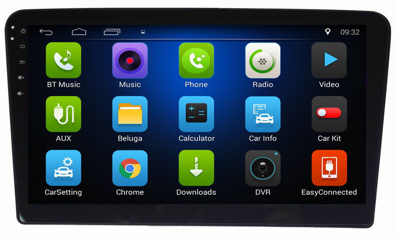 Ouchuangbo 10.1" dvd video player for Volkswagen Santana 2013 with AUX wifi calculator steering wheel control