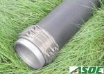 Black Nitrile Rubber Water Delivery Pipes , 660ft Layflat Water Discharge Hose