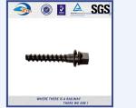 Q235 35# 45# DHS 35 Railroad / Railway Sleeper Screws , Tensile strength ≥800Mpa