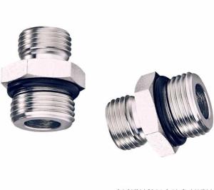 Wholesale Silver Pipe Lines Connect Carbon Steel Fittings for Jic Metric External Thread Inner Cone from china suppliers
