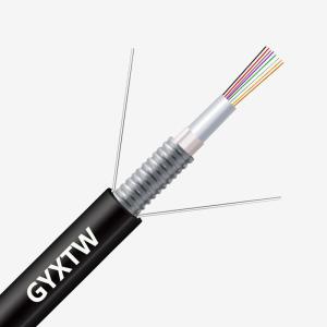 Wholesale Custom Length HXCOWO GYXTW G652D 2/4/6/8/12/24/24/48/96 Core Armoured Fiber Optic Cable from china suppliers