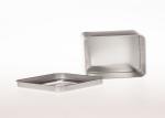 Steel Tinplate Blank Square Metal Tins With Clear PVC / PET Window On Cap