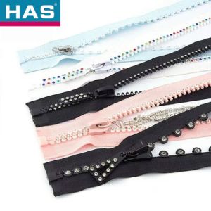 Buy cheap #5 Open-end Rhinestones Zipper Colorful and Sustainable for Diamond/rhinestone from wholesalers