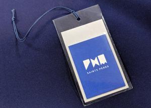 Wholesale Personalized Clothing Hang Tags For Garments Gifts / Recyled PVC Labels from china suppliers