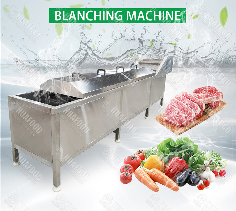 300kg/h 2.95kw Raspberry Vegetable Blanching Machine