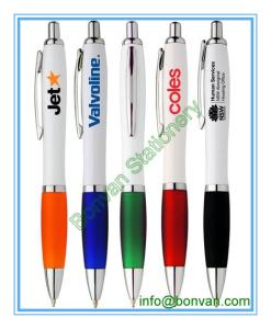 Wholesale plastic advertise ball pen,contour promotional gift pen from china suppliers