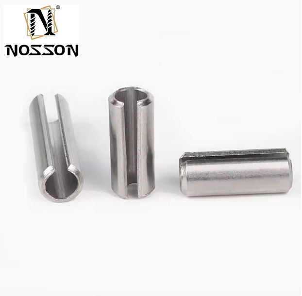 Black Coated Spring Steel Slotted Heavy Duty Rolling Spring Pin with High Corrosion Resistance DIN1444 Standard