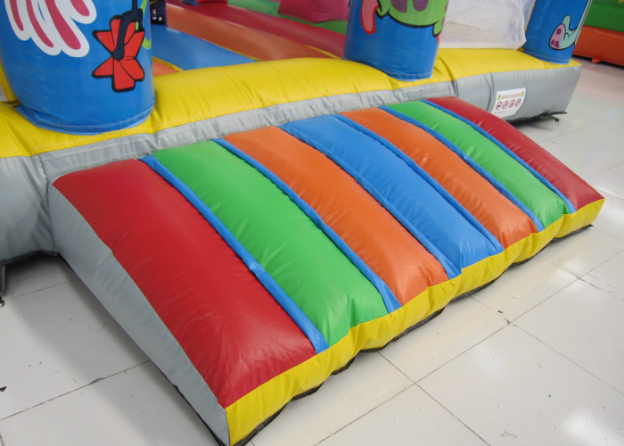 Amusement Park Kids Inflatable Bounce House Digital Printing Fireproof Material