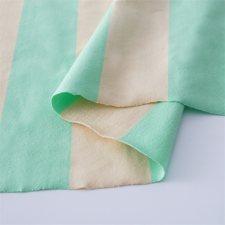 Comfortable And Breathable Skin-Friendly Striped Material Fabric For Casual Wear