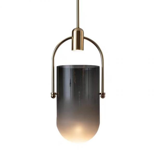 Home Lighting Indoor E27 Classic Glass Smoky Led Ceiling Pendant Lamp