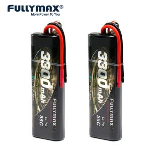 Wholesale 55C 2S1P 7.4V 2s 3300mah Lipo 2 Cell Rc Battery 7.4v Car Models Round Hard Case from china suppliers