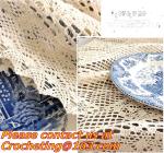 Cream-coloured Hook needle crochet bedding blanket sofa piano cover dining table