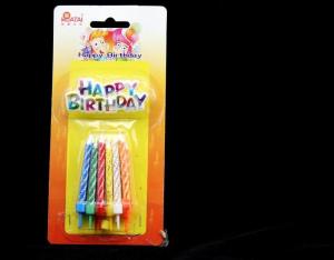 Wholesale Colorful Spiral Glitter Birthday Candles For Cake Decorations No Somke SGS Approval from china suppliers