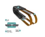 350x55x38 Black Excavator Rubber Track with 90kg/pc Weight