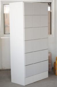 Wholesale Six Tier White Storage Locker Anti - Odor H2000 × W933 × D470mm Heat Resistant from china suppliers