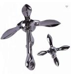 1.5lb 8inch Marine Hardware Folding Grapnel Anchor Silver Claw